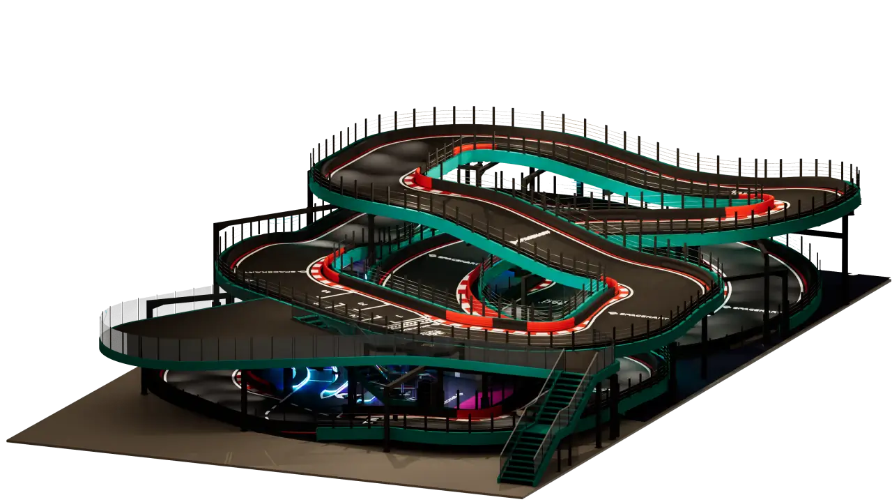 Spacekart Track Safety features